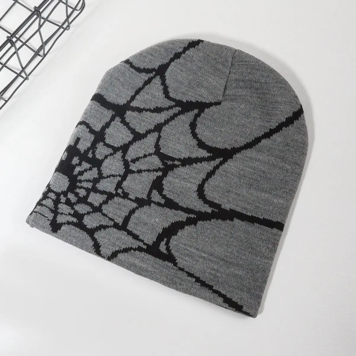 Web Wool Beanie| Arachnid Knit Cap| Spider Loom Beanie| Webbed Warmth Hat| Spiderweb Snug Cap| Web Wrap Beanie| Arachnid Thread Beanie| Night Web Knit| Spider Strand Beanie| Loomed Web Hat