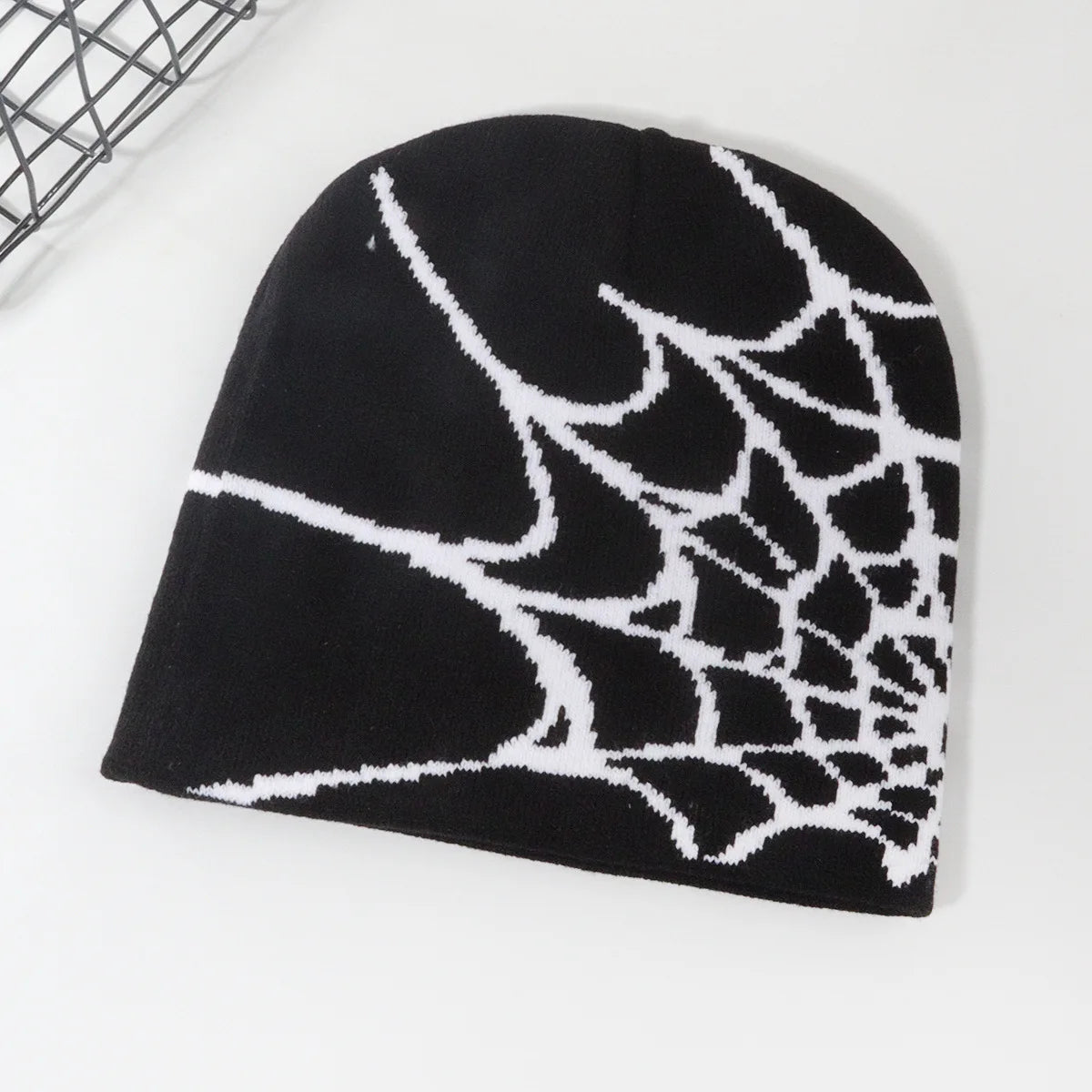 Web Wool Beanie| Arachnid Knit Cap| Spider Loom Beanie| Webbed Warmth Hat| Spiderweb Snug Cap| Web Wrap Beanie| Arachnid Thread Beanie| Night Web Knit| Spider Strand Beanie| Loomed Web Hat